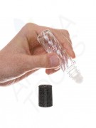 swirled 투명유리 롤온병